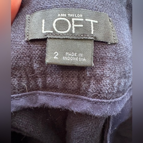 Ann Taylor LOFT
Blue Palazzo Sailor Pants
Women's Sz 2 Linen Wide Leg Pants - Picture 4 of 7